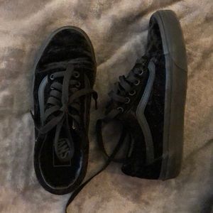Crushed velvet Vans!